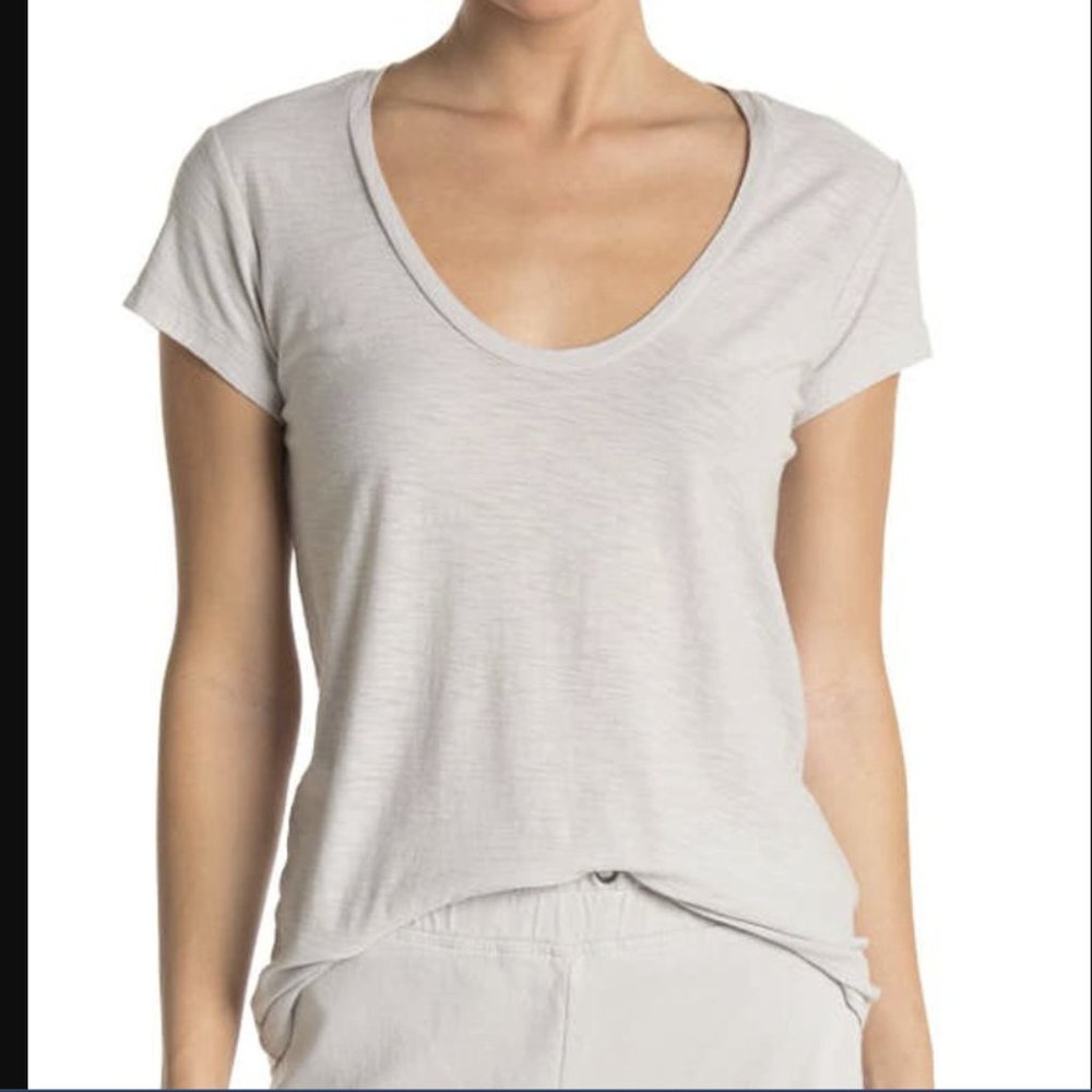 James Perse scoop neck tee shirt size 4 color SUL - brand new with tags